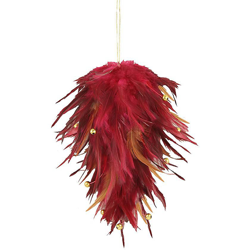 

{} Украшение Plumage Цвет: Бордовый (15 см)