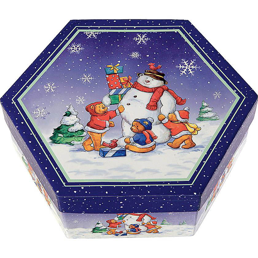 

{} Подарочная коробка Медведи (23х23х8 см)