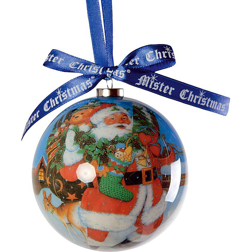 

{} Набор шаров Санта (7 см - 6 шт)