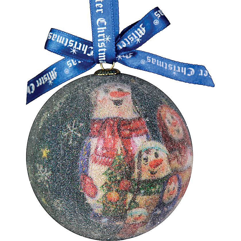 

{} Набор шаров Снеговички (7 см - 6 шт)