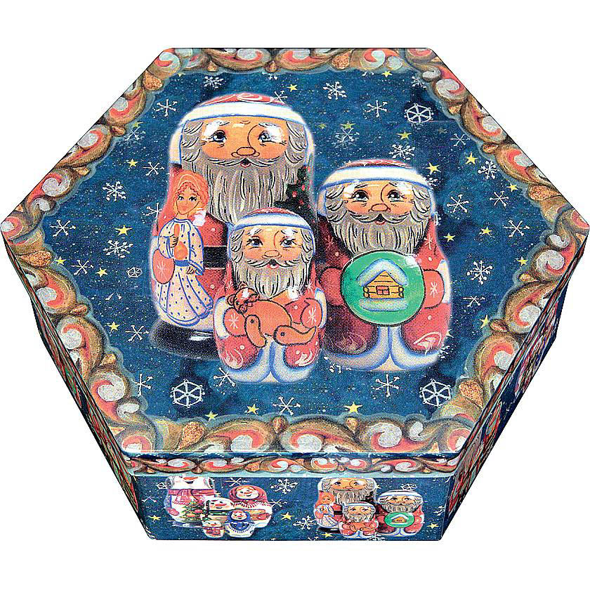 

{} Подарочная коробка Снеговички (23х23х8 см)