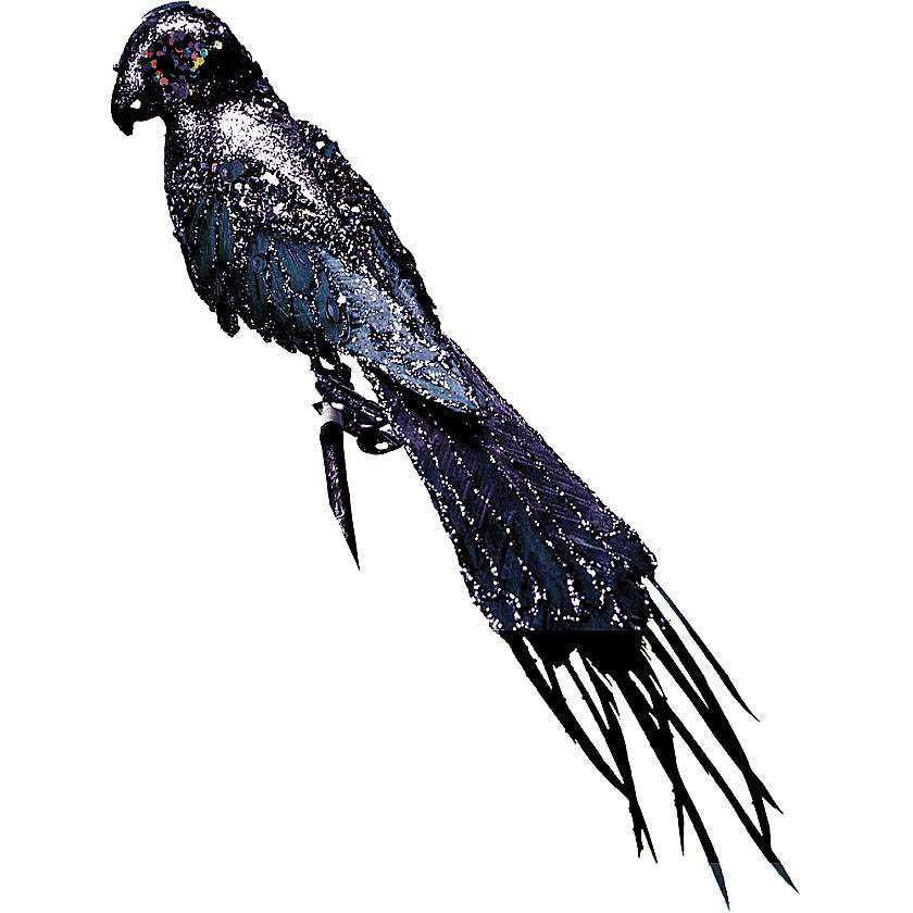 

{} Украшение Попугай Цвет: Черный (31 см)