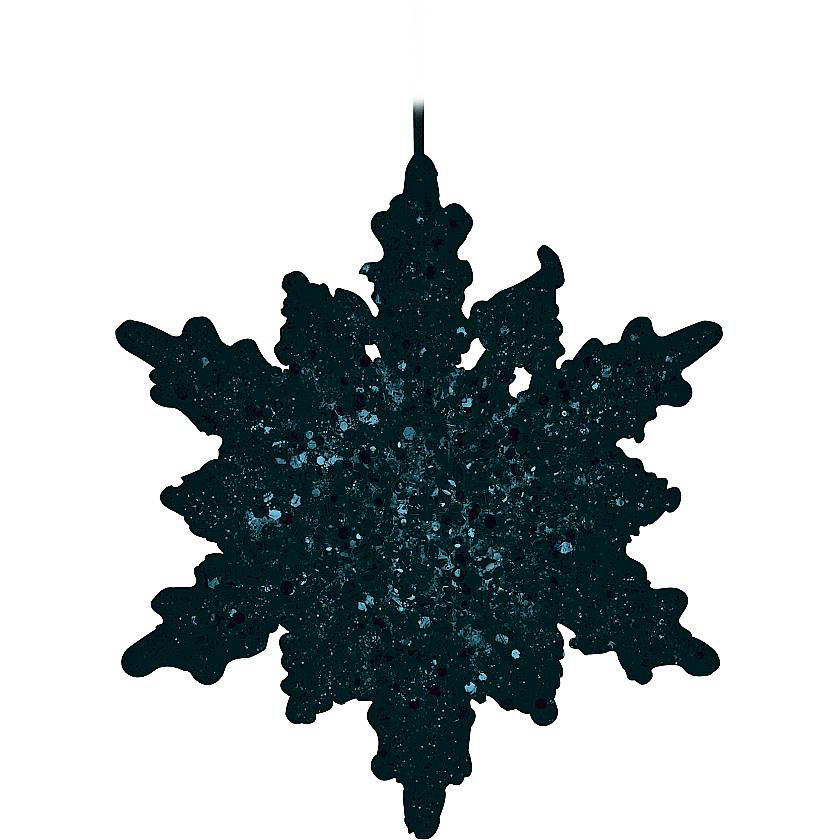 

{} Украшение Снежинка Цвет: Черный (16 см)