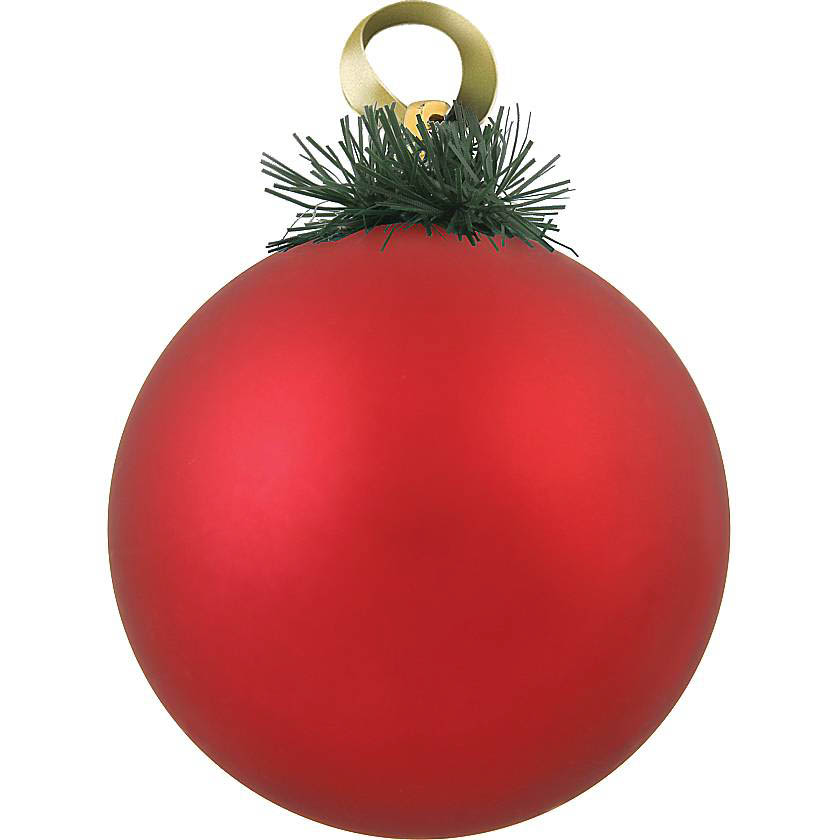 

{} Елочное украшение Шар Цвет: Красный (20 см)