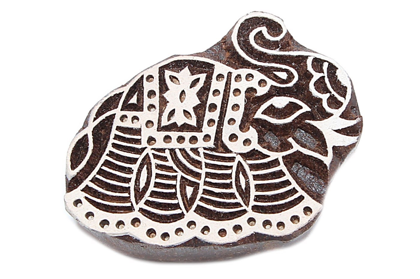 Штамп-печать Слон (3х4х5 см), размер 3х4х5 см, цвет коричневый