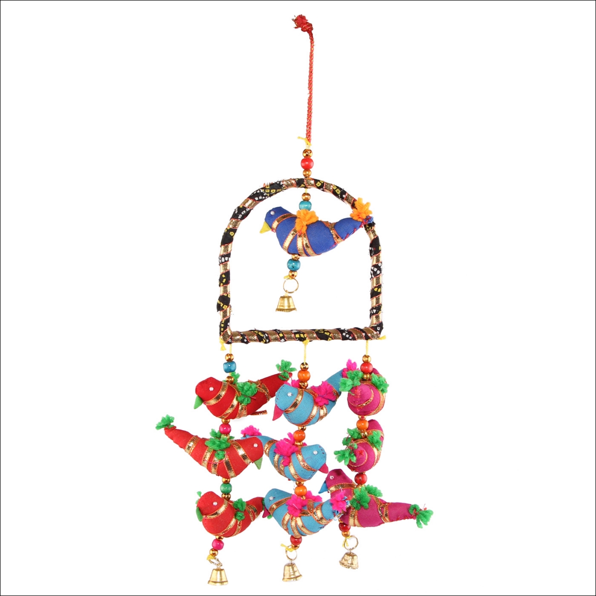 Подвеска Рамка с птичками Цвет: Мультиколор (11х37 см), размер 11х37 см