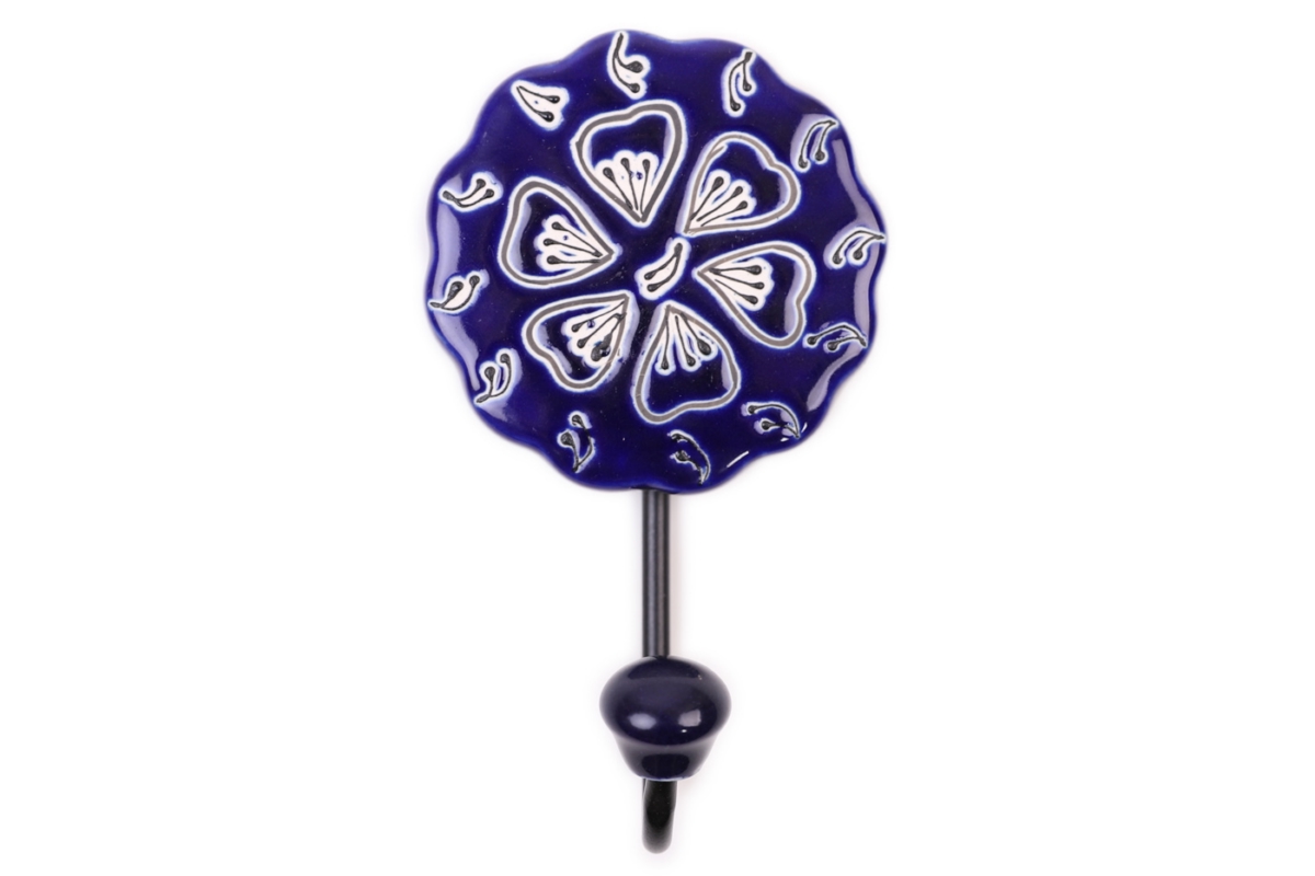 Вешалка-крючок Adriannah Цвет: Синий, Белый (5х8х13 см - 2 шт), размер 5х8х13 см - 2 шт