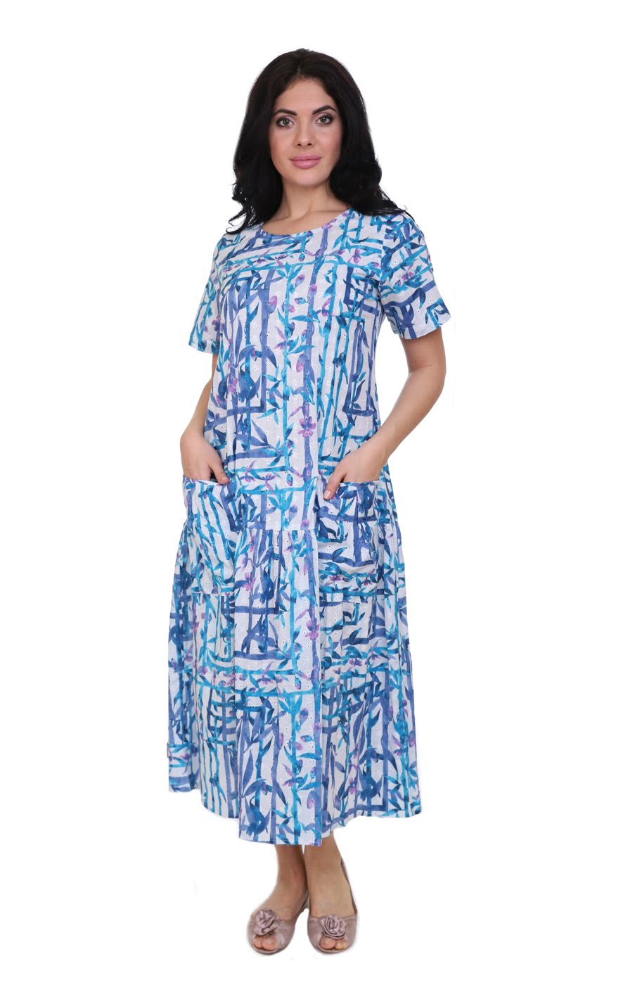 Платье Elysia Цвет: Белый, Синий (48)