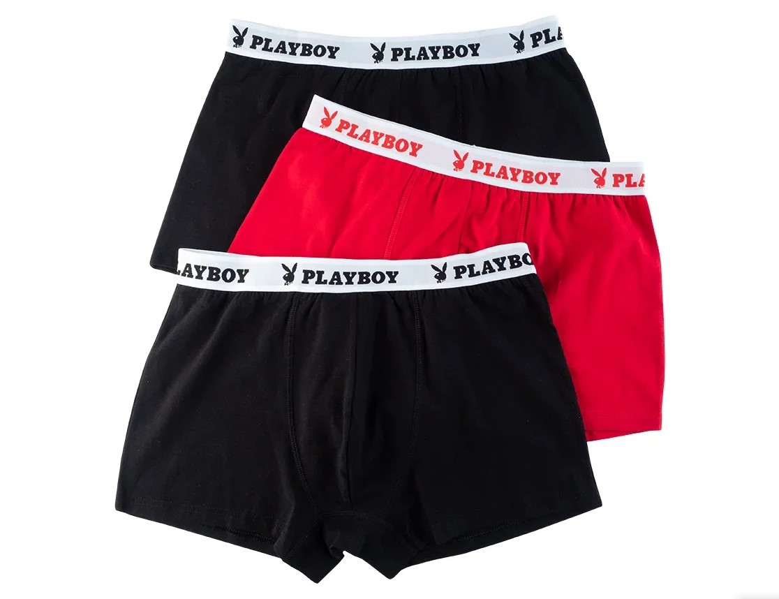 Трусы мужские Playboy Цвет: Черный, Красный (52), размер xxL gmg635304 Трусы мужские Playboy Цвет: Черный, Красный (52) - фото 1