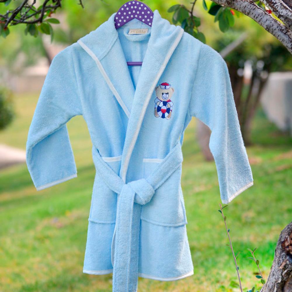Детский банный халат Finella цвет: голубой (3-5 лет), размер 3-5 лет pup906381 Детский банный халат Finella цвет: голубой (3-5 лет) - фото 1