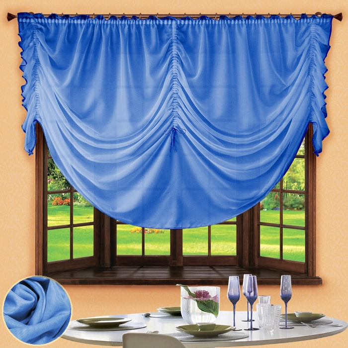 Французские шторы Callie Цвет: Голубой rlx144486 - фото 1