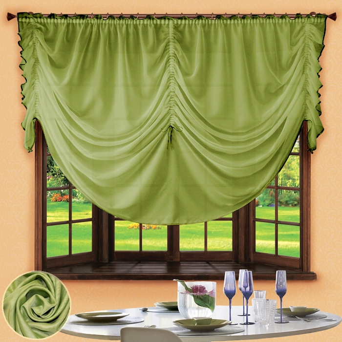 Французские шторы Callie Цвет: Зеленый rlx144487 - фото 1