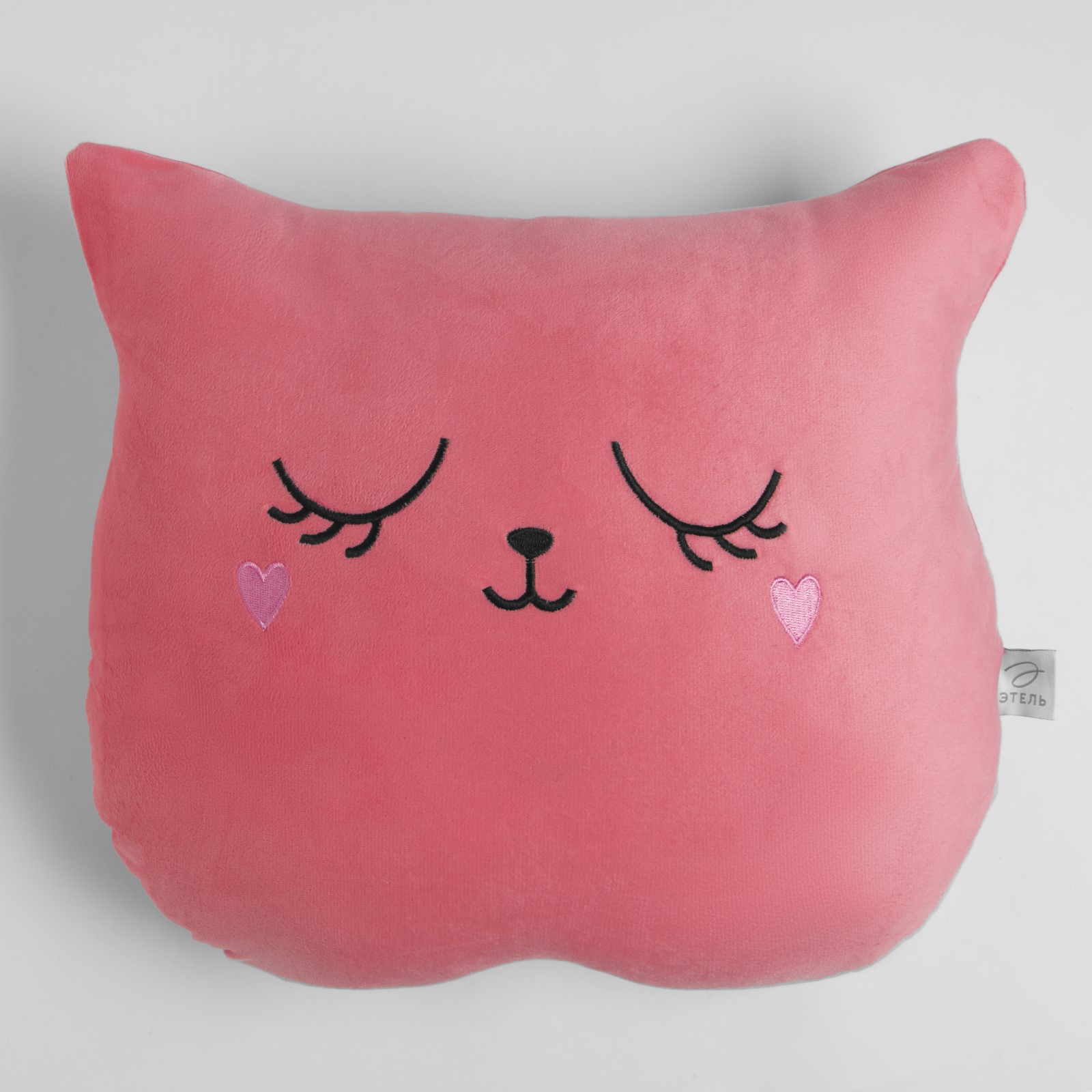Декоративная подушка Кошка цвет: розовый (38х48), размер 38х48