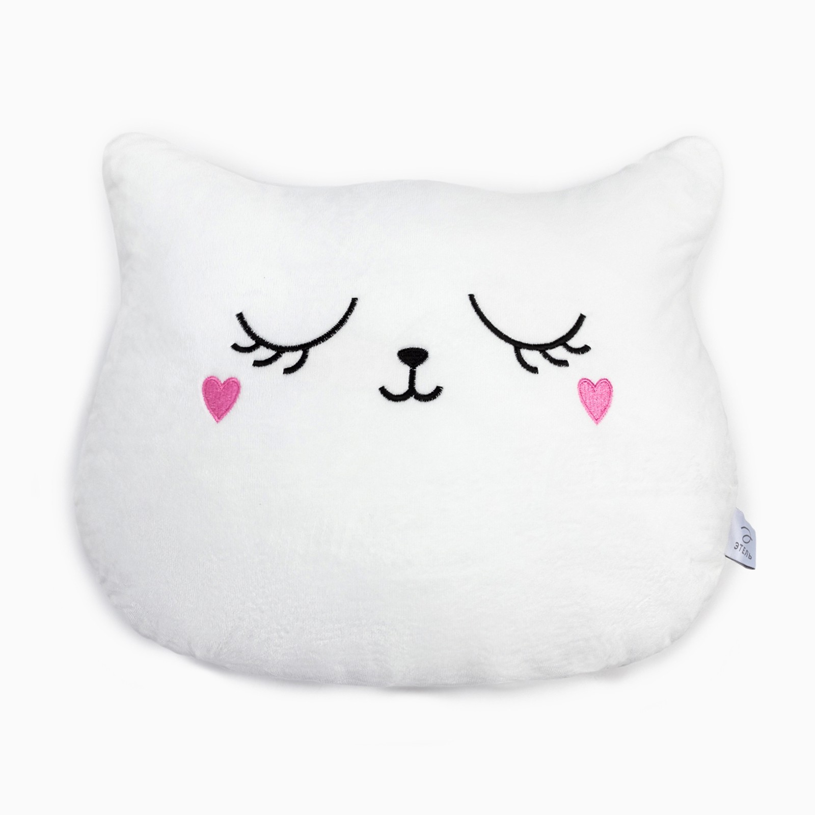 Декоративная подушка Кошка цвет: белый (38х48), размер 38х48