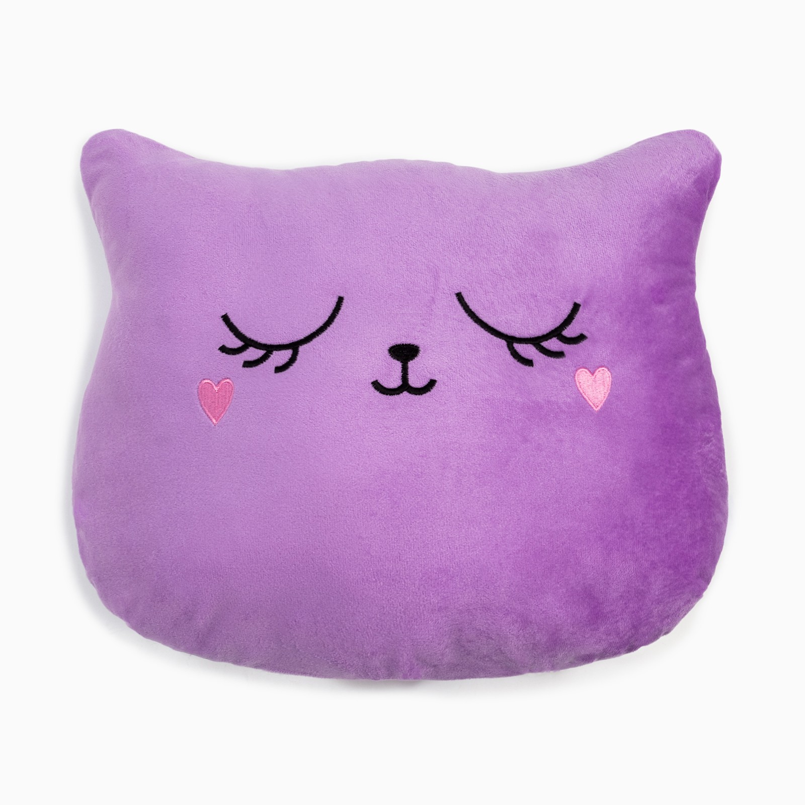 Декоративная подушка Кошка цвет: фиолетовый (38х48), размер 38х48