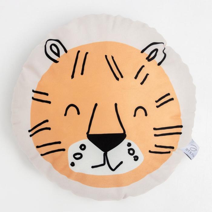 Декоративная подушка-игрушка Тигр (40х40), размер 40х40