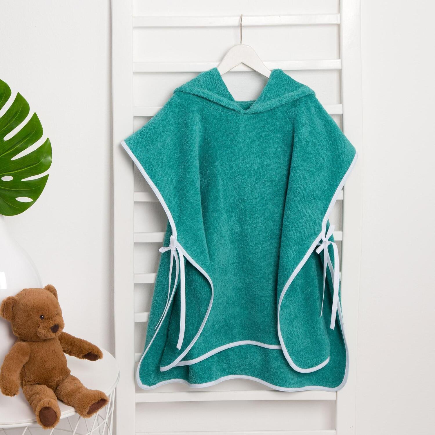 Детское полотенце Гномик цвет: зеленый (58х64 см), размер 58х64 см