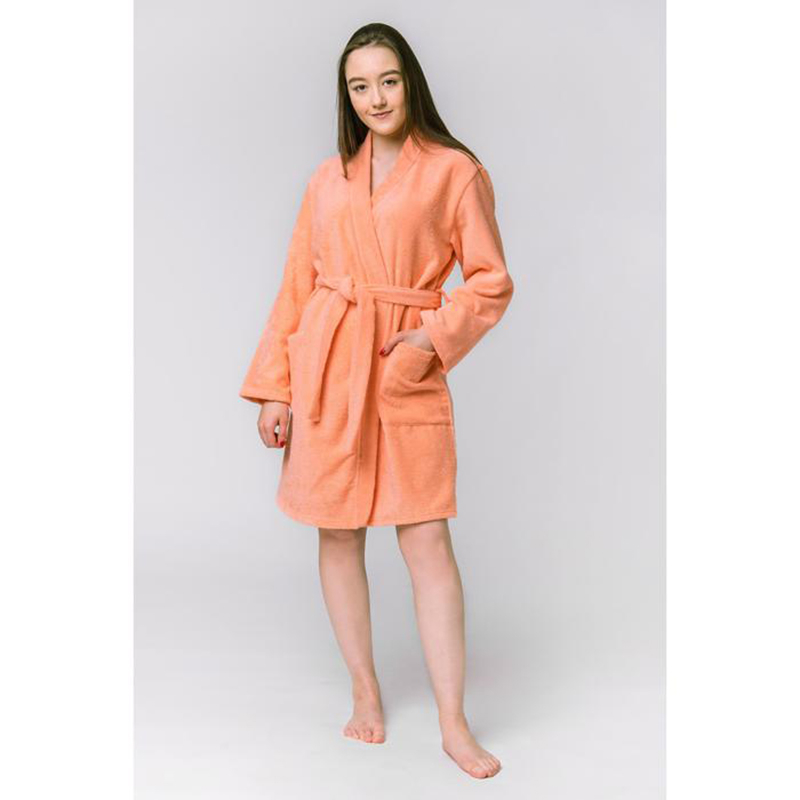 Банный халат Jen цвет: персиковый (L-XL)