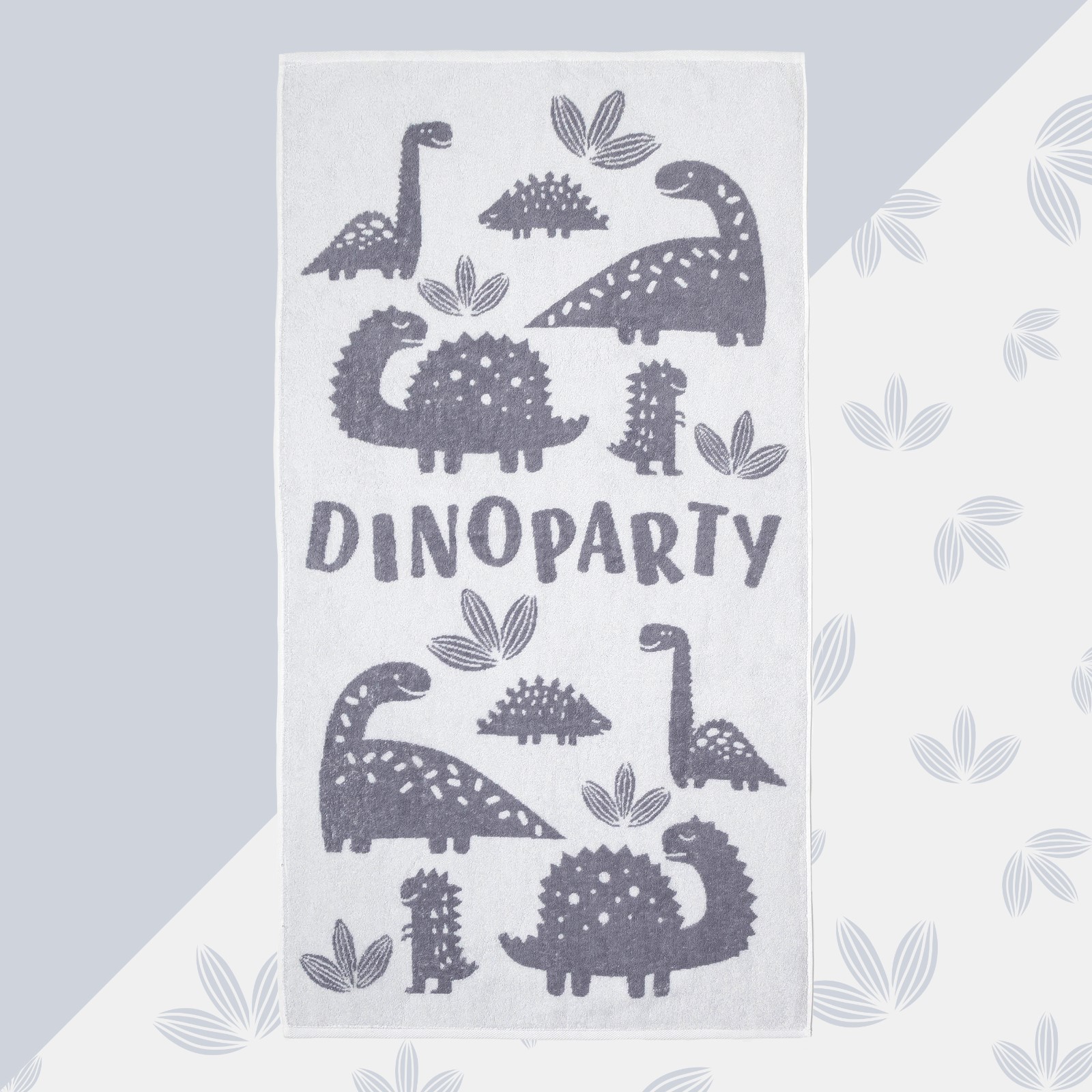 Полотенце Dinoparty (70х130 см), размер 70х130 см, цвет белый tel597161 Полотенце Dinoparty (70х130 см) - фото 1