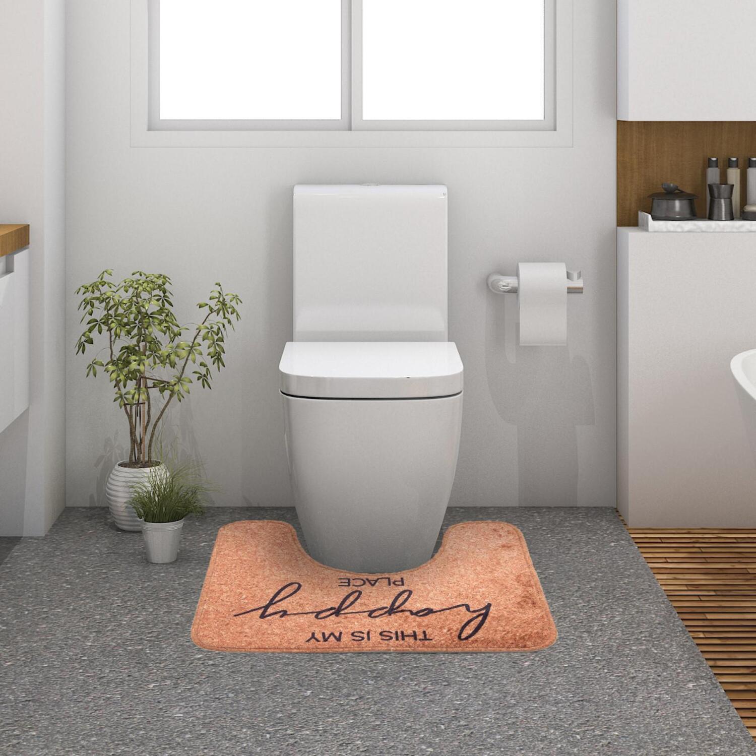 Коврик для ванной Home (40х50 см), размер 40х50 см, цвет персиковый tel763153 Коврик для ванной Home (40х50 см) - фото 1
