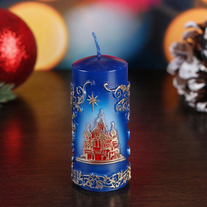 Свеча С Храмом, резной (9,5 см)