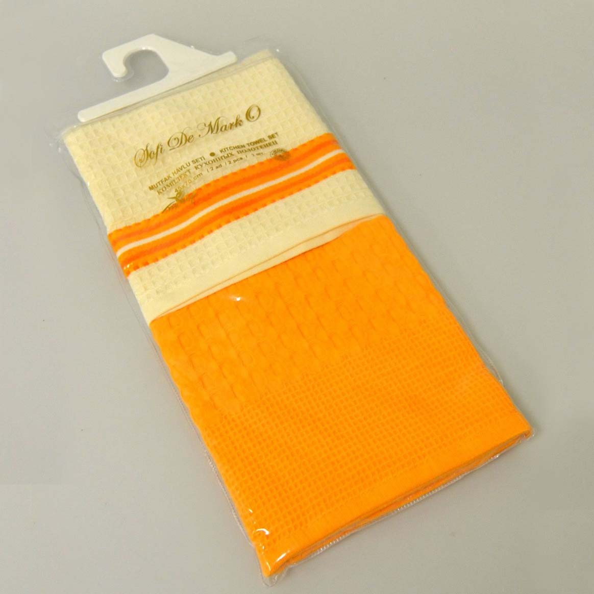 Кухонное полотенце Duffy цвет: оранжевый (45х70 см - 2 шт), размер 45х70 см - 2 шт sofi733146 Кухонное полотенце Duffy цвет: оранжевый (45х70 см - 2 шт) - фото 1