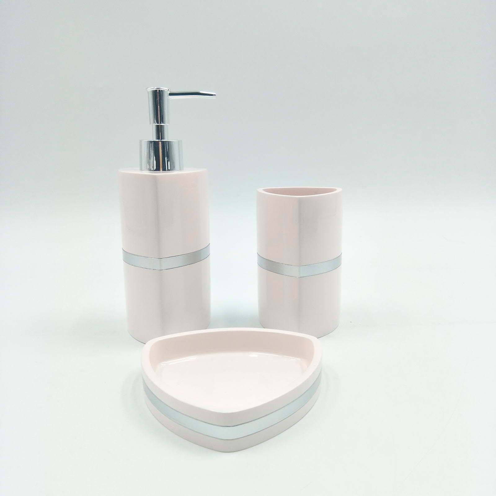 Набор для ванной Bloom Цвет: Розовый (Универсальный), размер Универсальный sofi668480 Набор для ванной Bloom Цвет: Розовый (Универсальный) - фото 1