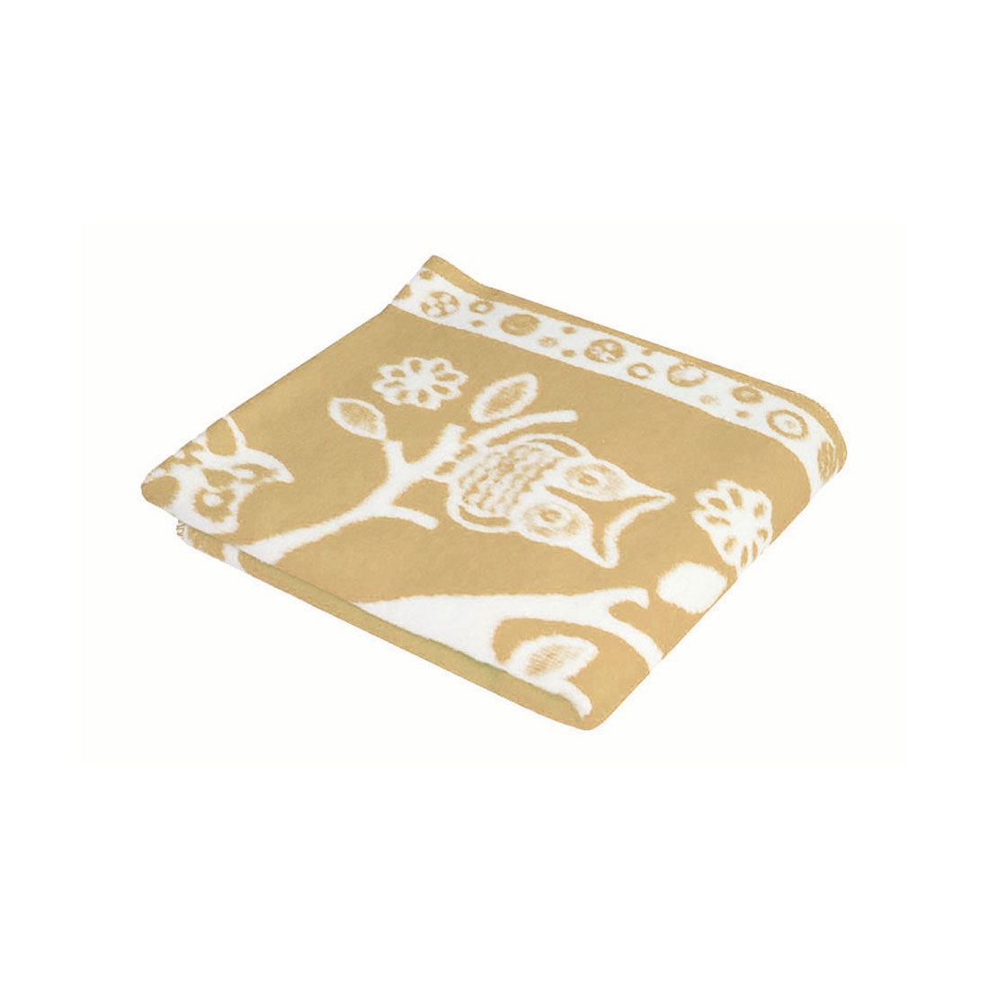 Детское одеяло Совушки цвет: бежевый Теплое (100х140 см)
