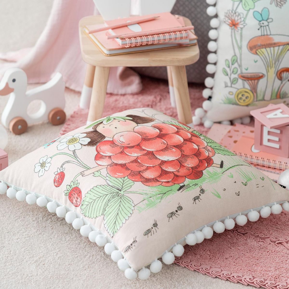 Декоративная подушка Стробби цвет: розовый (45х45), размер 45х45 tgs872584 Декоративная подушка Стробби цвет: розовый (45х45) - фото 1
