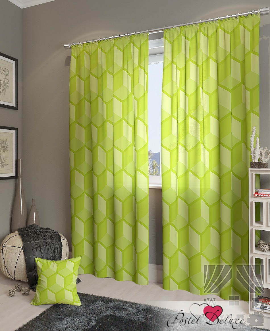 Классические шторы Ithiel Цвет: Зеленый, размер {}{} tmd181072 - фото 1