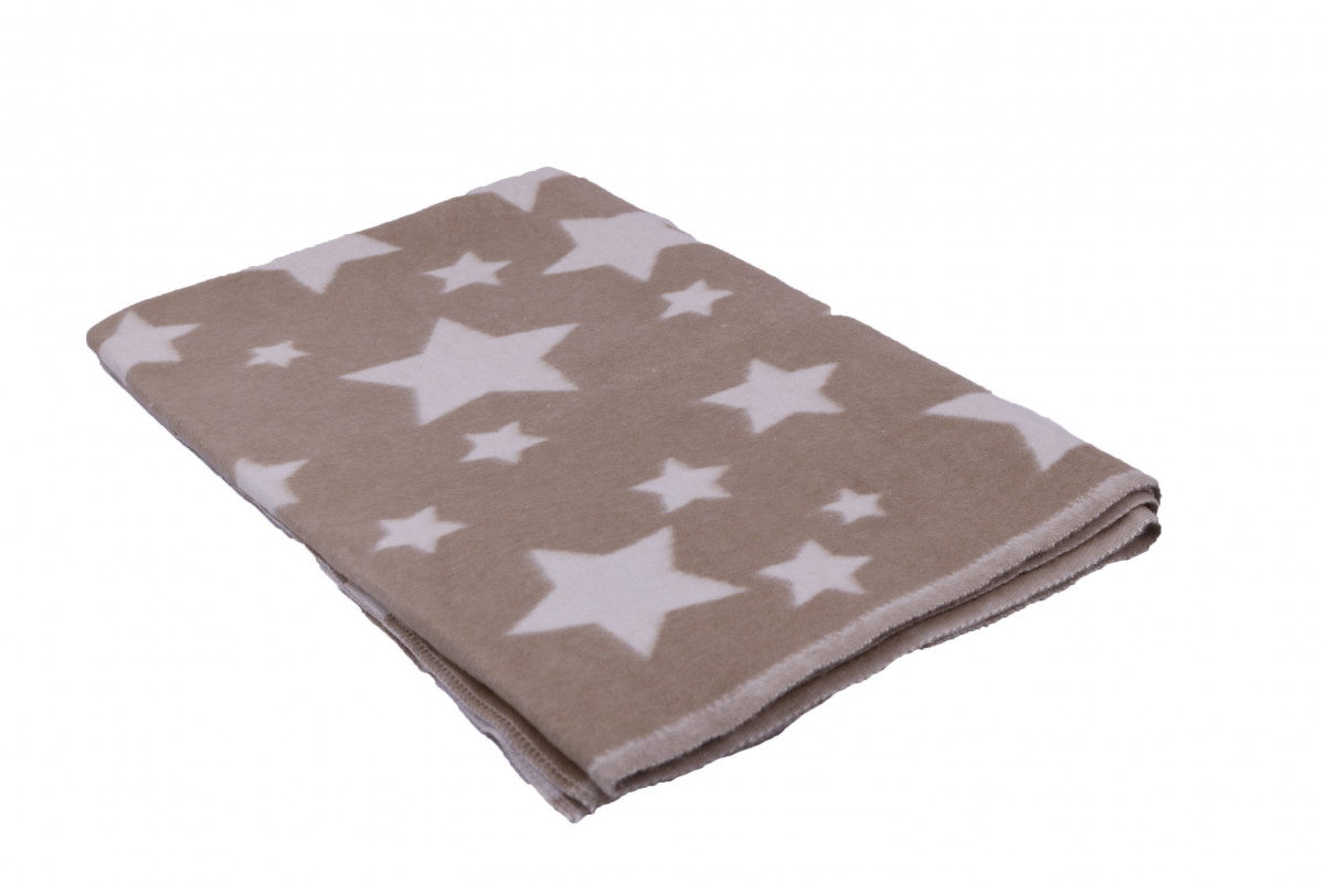 Детское одеяло Звезды цвет: бежевый Теплое (100х140 см), размер 100х140 см