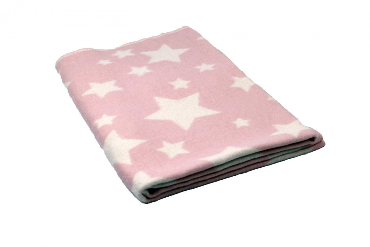 Детское одеяло Звезды цвет: розовый Теплое (100х140 см), размер 100х140 см valt828052 Детское одеяло Звезды цвет: розовый Теплое (100х140 см) - фото 1